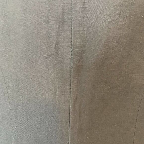 Ann Taylor Petites Sz 4 80s Black Double Breast Button Blazer Skirt Style Dress - Picture 11 of 12